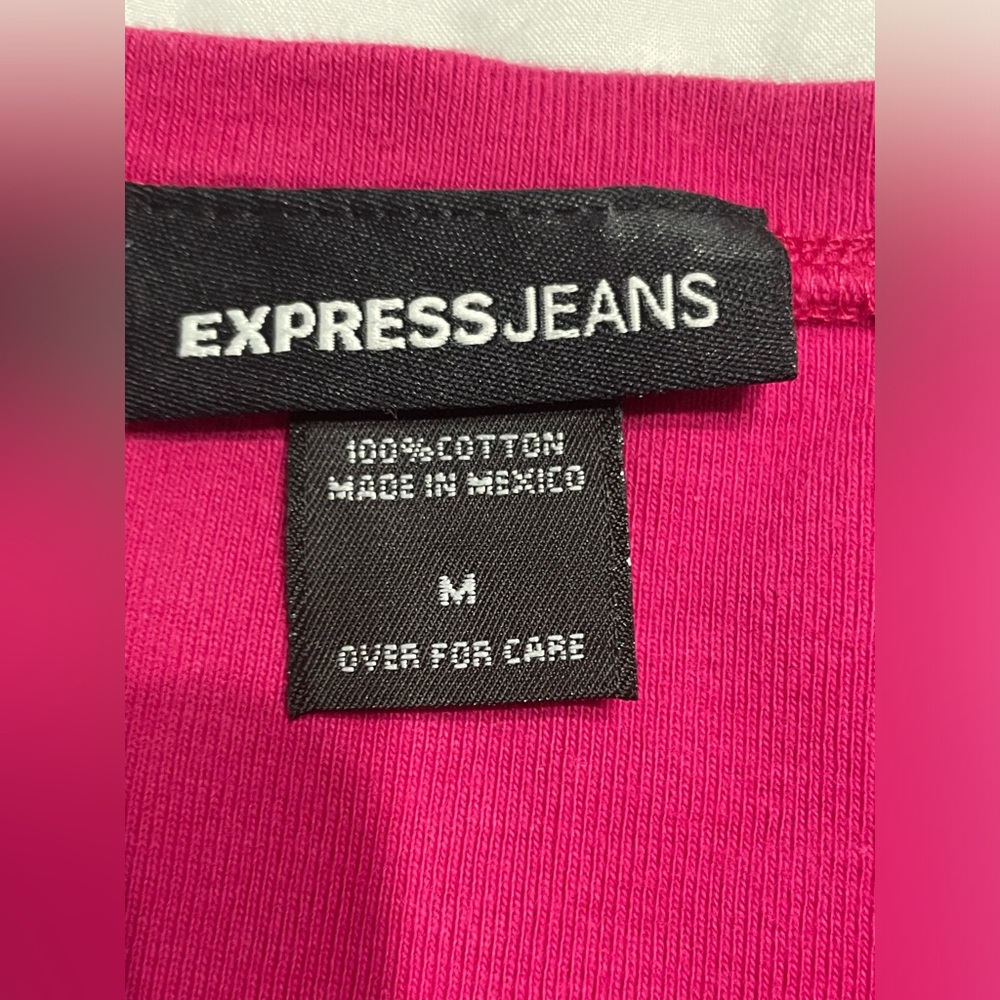 Y2K Vintage V neck short sleeve knit from express jeans - Picture 1 of 3